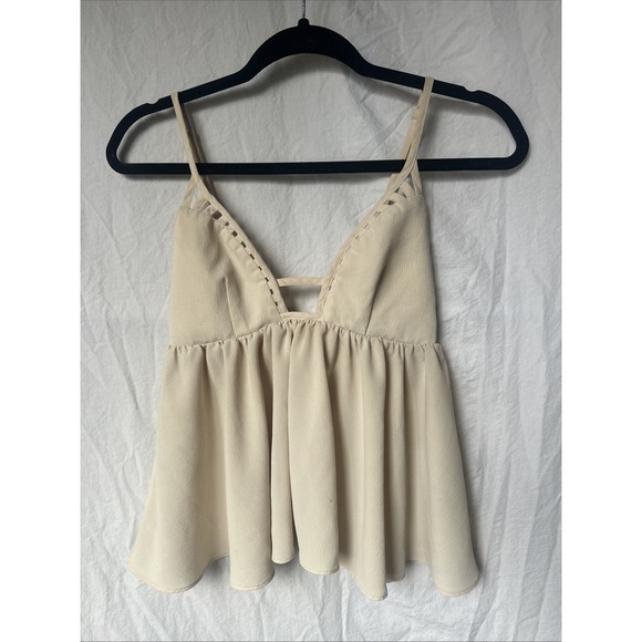 Millau Tops - WOMENS MILLAU NUDE CUTOUT DESIGN COUNTOUR BUST ADJUSTABLE TANK TOP SIZE SMALL